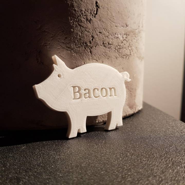 Bacon Pig Keychain image