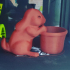 Easter Bunny Planter (pot with base) -BD Homemaker print image