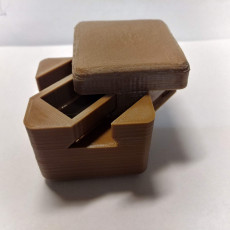 Picture of print of Dove Tail puzzle box simple