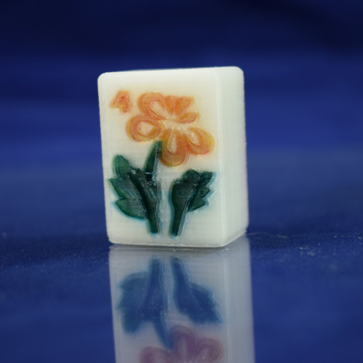 Mahjong Flower Tiles image