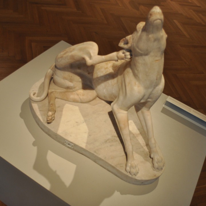 Statue of a female greyhound image