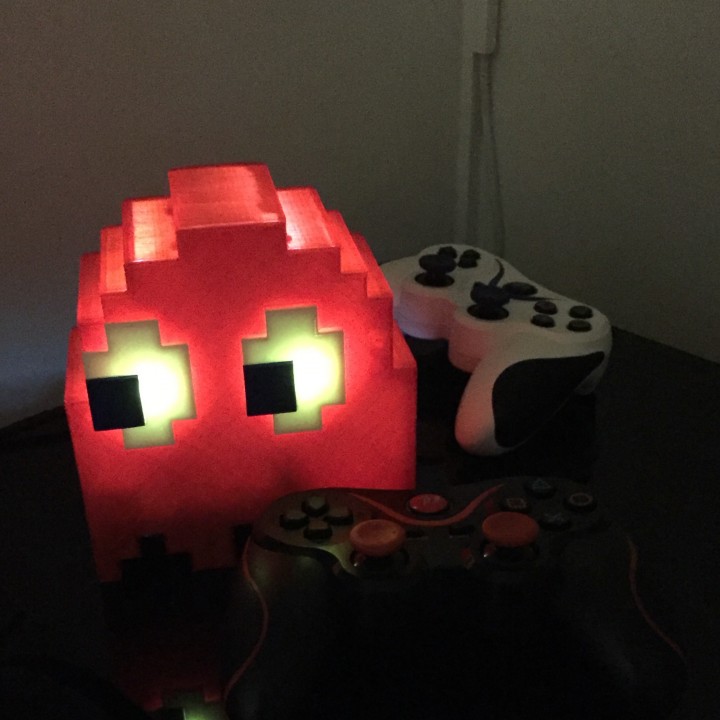 A Pacman Ghost shaped case for a Raspberry Pi 3B image