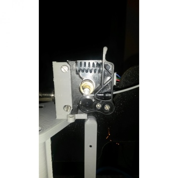 Geeetech i3 Bowden extruder modification with 30x30 cooling fan support image