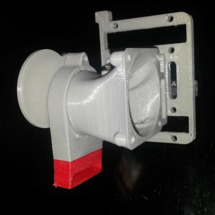 Geeetech i3 Bowden extruder modification with 40x40 cooling fan support image