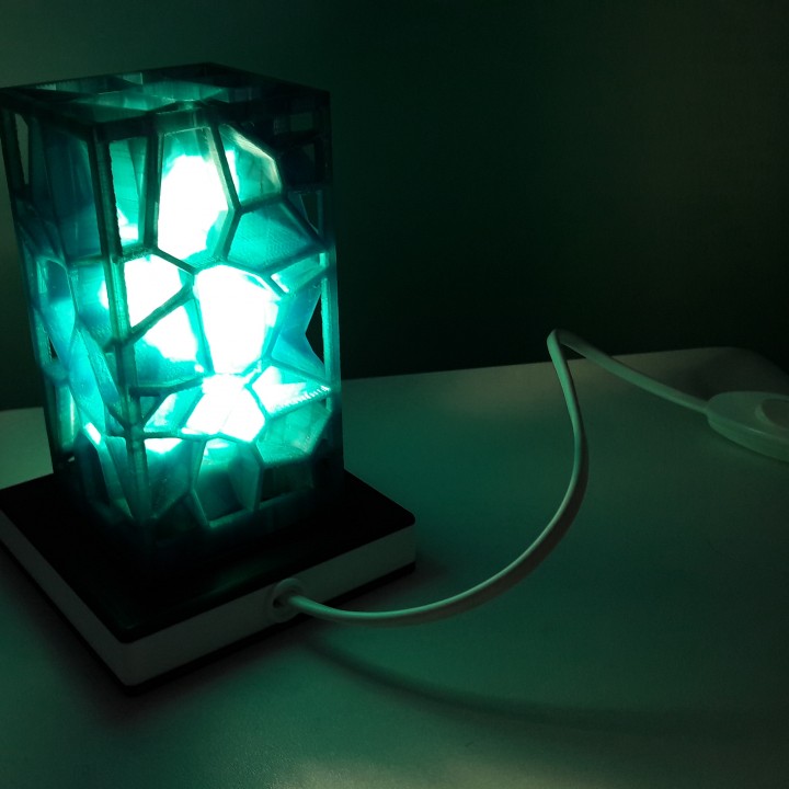 Base for voronoi lamp with G9 connector for led light image