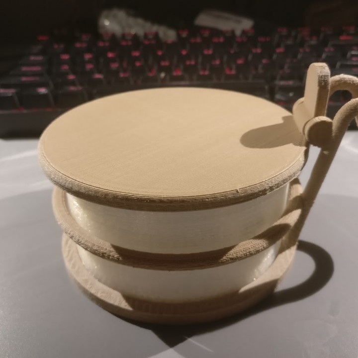 3D Printable Alton Brown Good Eats Inspired Salt Cellar by Tannyn