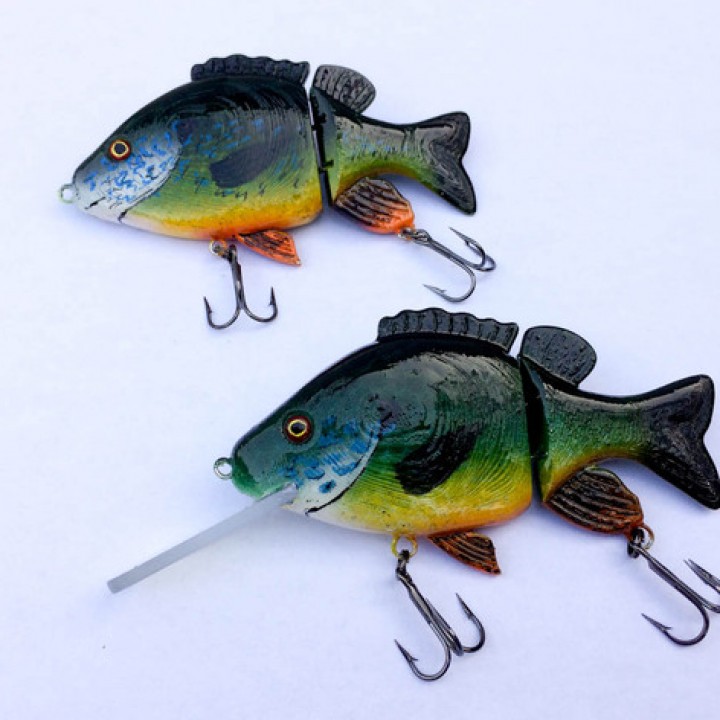 Realistic Sunfish Jointed Swimbait Fishing Lure image