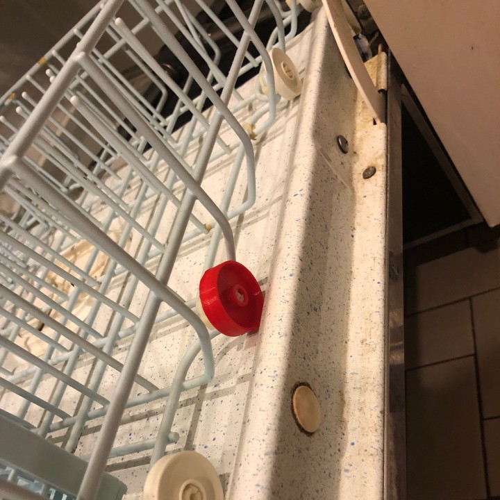 3D Printable dishwasher wheel for KitchenAid Superba Whisper Quiet by