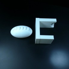 Picture of print of football with stand#tinkerfun