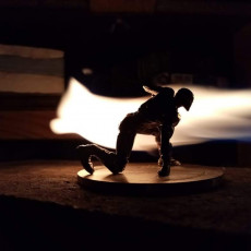 Picture of print of Iron Man MK42 - Super Hero Landing Pose --- with lights