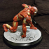 Iron Man MK42 - Super Hero Landing Pose --- with lights print image