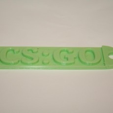 Picture of print of cs:go keyring