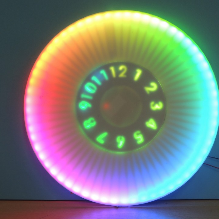 ANIMATED RGB WALL CLOCK image