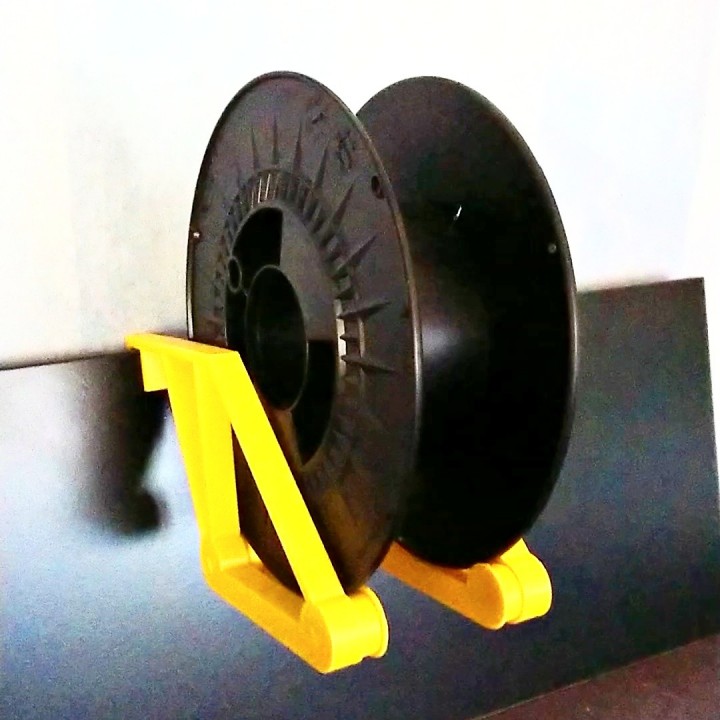 Spoolio - spoolholder for the filament shelve from 3DPrintingNerd image