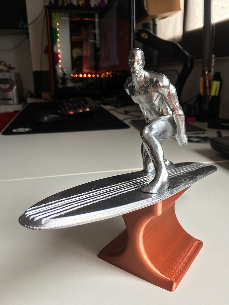 3D Printable Silver Surfer by Sam T