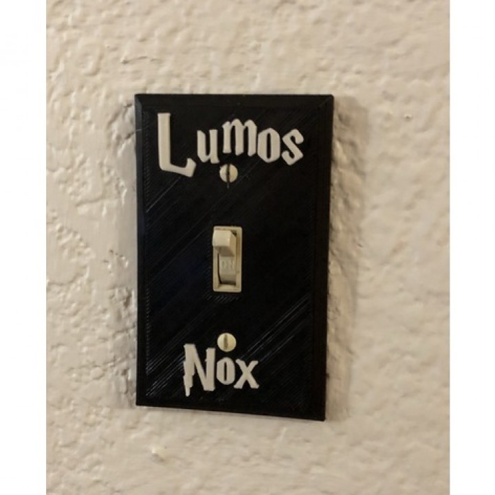 Harry Potter Lumos/Nox Light Switch Plate image