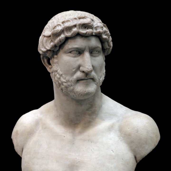 Portrait of the emperor Hadrian image