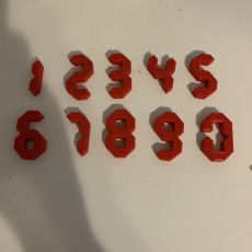 Picture of print of 10 Digits Puzzle (Tricky Number Puzzle)