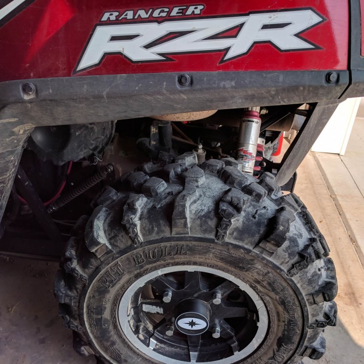 3D Printable Polaris RZR Hub Cap (Multi Material) by Robert Mendon