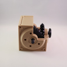 Picture of print of Industrial Bevel Gearbox / Gear Reducer (Cutaway version)