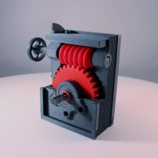 Picture of print of Industrial Worm Gearbox / Gear Reducer (Cutaway version)