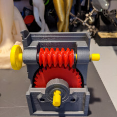 Picture of print of Industrial Worm Gearbox / Gear Reducer (Cutaway version)