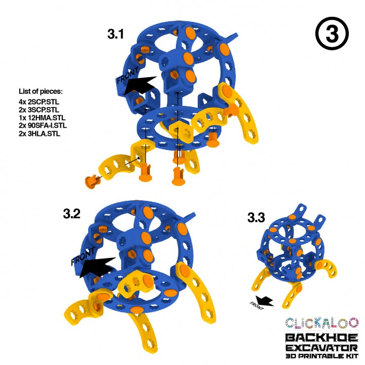 Backhoe Excavator - Clickaloo Play Set image