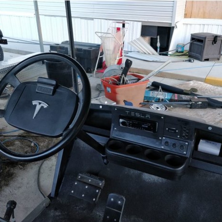 3D Printable EZGO TXT Dash Kit by Travis Corbett