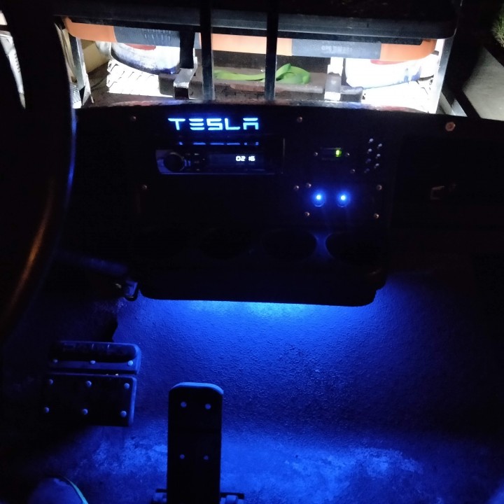 3D Printable EZGO TXT Dash Kit by Travis Corbett