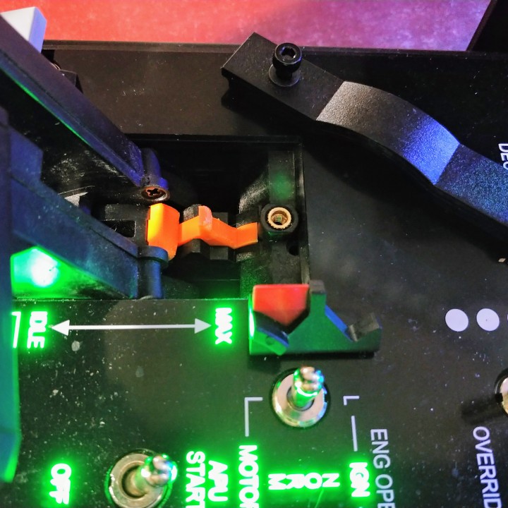 3D Printable Warthog F-18 Afterburner Detent by Wayne Dickinson