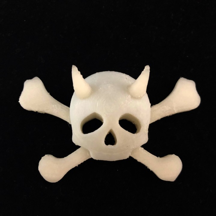 Horny Jolly Roger, 2 Color Pendant image