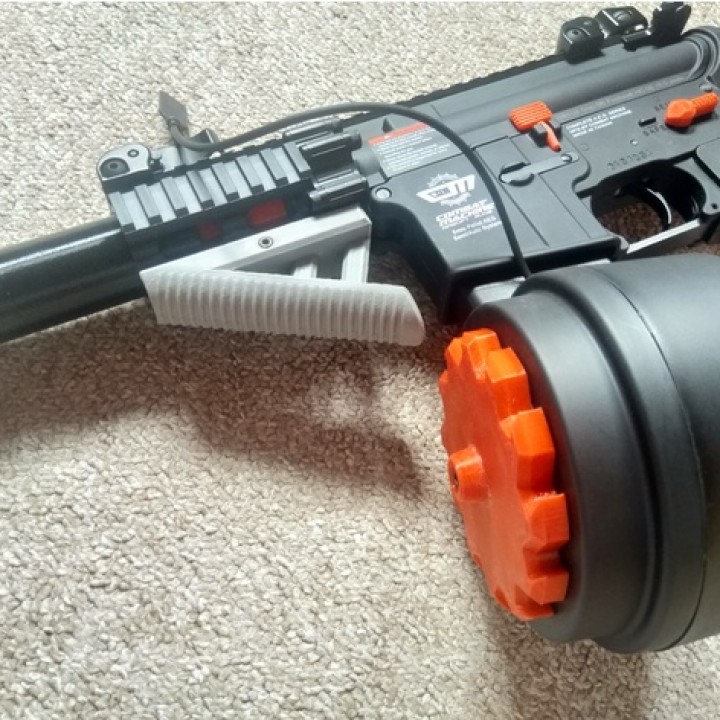 3D Printable M4 Airsoft Drum Mag Screw by KE
