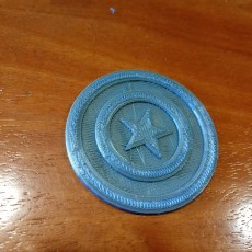 Picture of print of Captain America logo