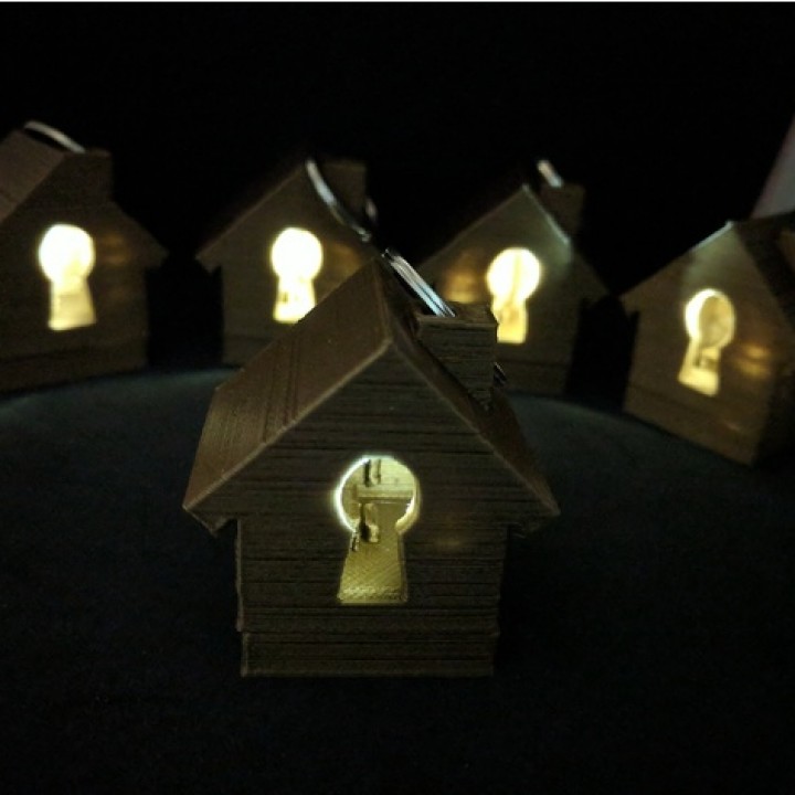 Light Up House Keyring image