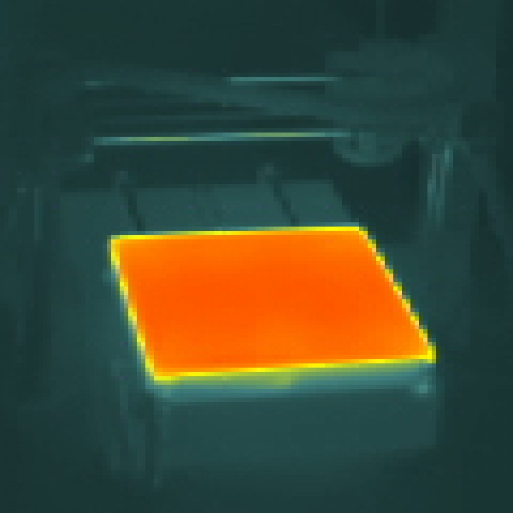 warming of the heated image