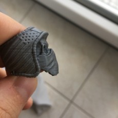 Picture of print of Biker Skull Ring (Pre-Supported)
