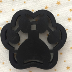 Picture of print of Dog Footprint Cookie Cutter