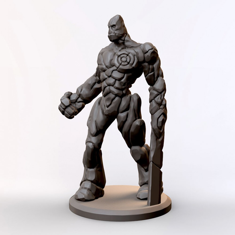 画材 Golem footprints I made a 3D printed Stone Golem figurine for my girlfriend