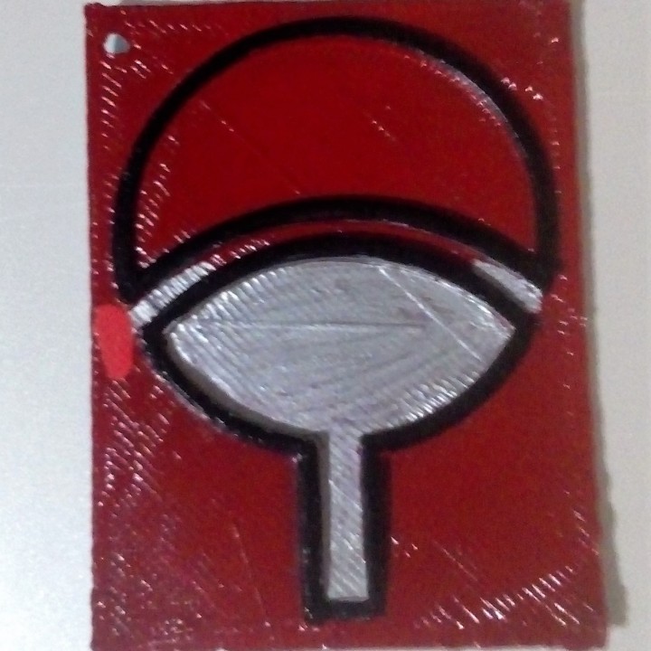The Uchiha clan symbol for Keychain or pendant image