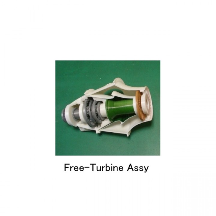 Turboprop Engine, for Business Aircraft, Free Turbine Type, Cutaway image
