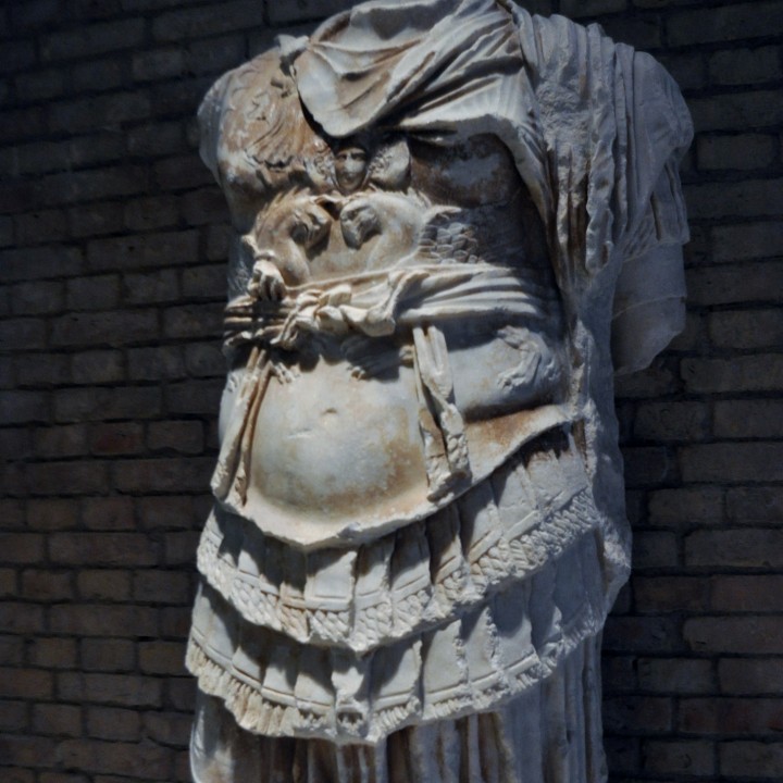Fragmentary Cuirass statue of a Roman Emperor image