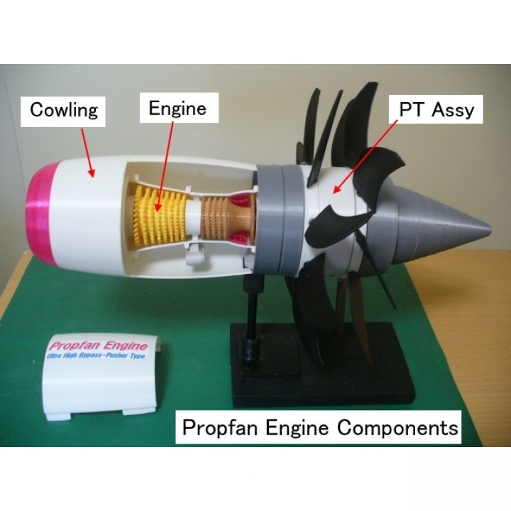 Propfan Engine, Pusher Type image