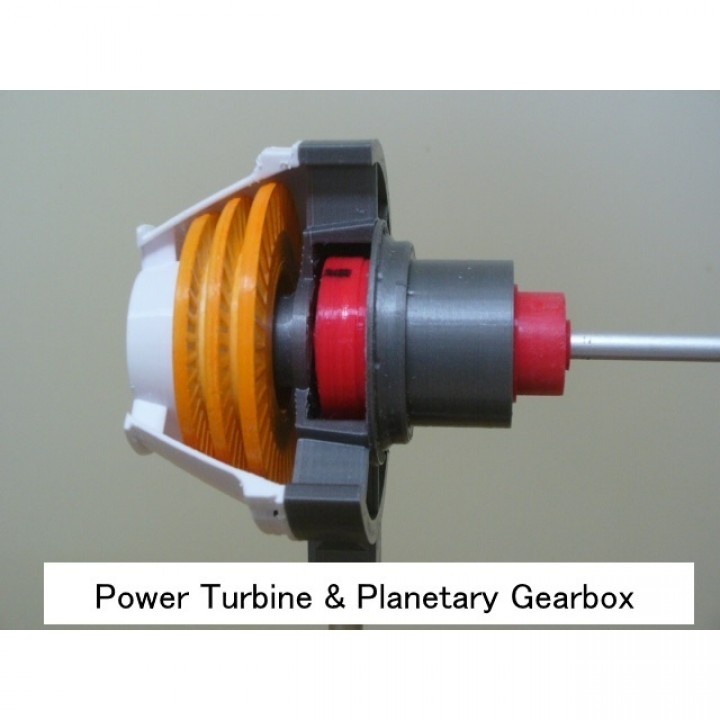 Propfan Engine, Pusher Type using with Planetary Gearbox image