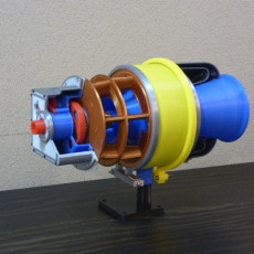 Picture of print of Turboshaft Engine, with Radial Compressor and Turbine