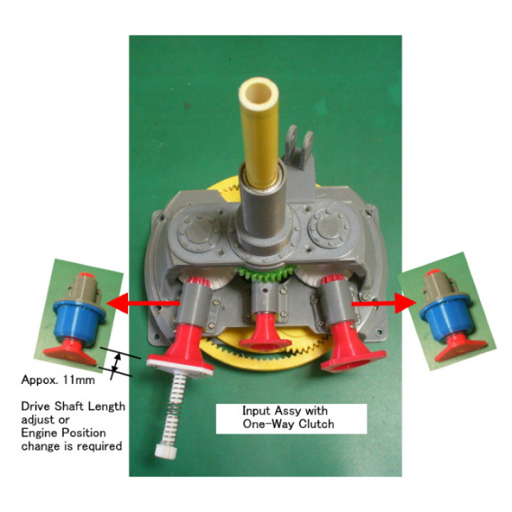 Main-Gear-Box, for Helicopter, Full metal bearing type image