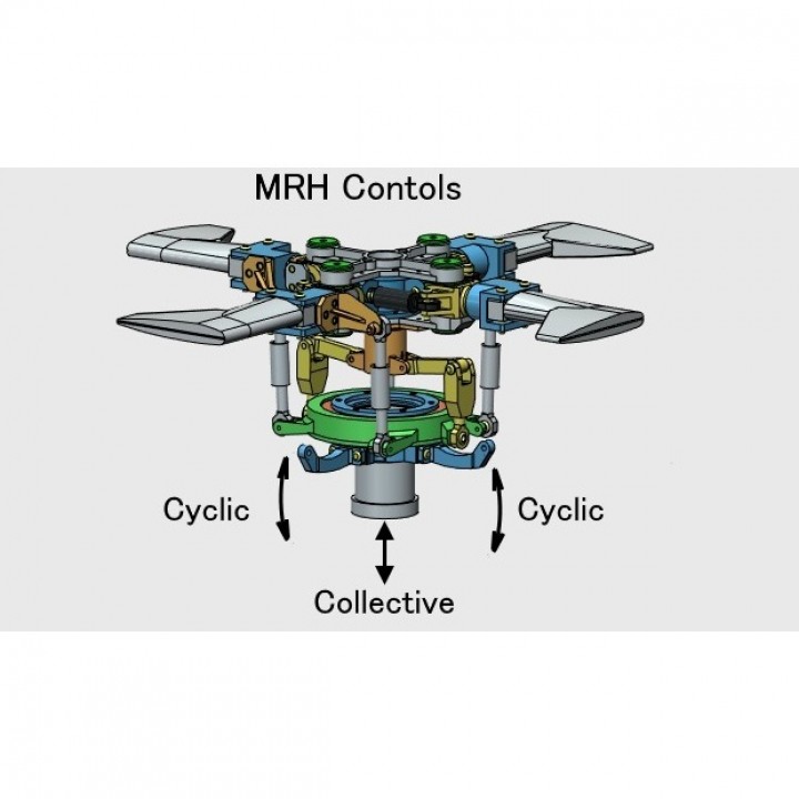Main-Rotor-Head, for Helicopter, Fully Articulated Type image