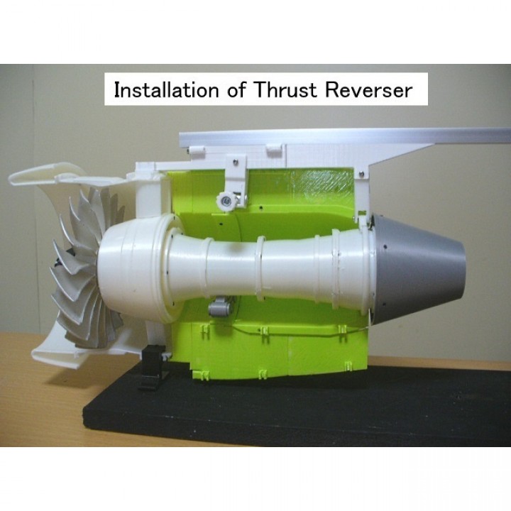 3D Printable Thrust Reverser with Turbofan Engine Nacelle by Motoo Kondo