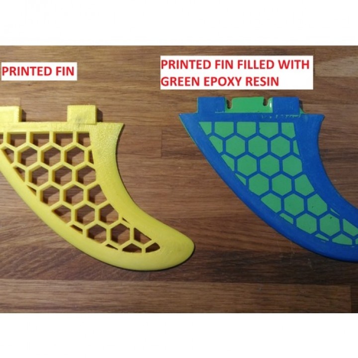 Twin Surf Fins honeycomb (FCS) image