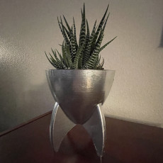 Picture of print of Retro Rocket Planter / Pencil Cup
