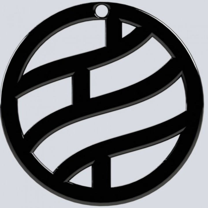 3D Printable Simbol of The Nara clan for Keychain or Pendant by Juan A.